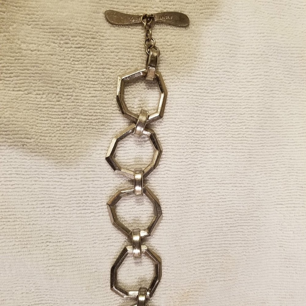 Avant Garde Paris Pewter Toggle Bracelet